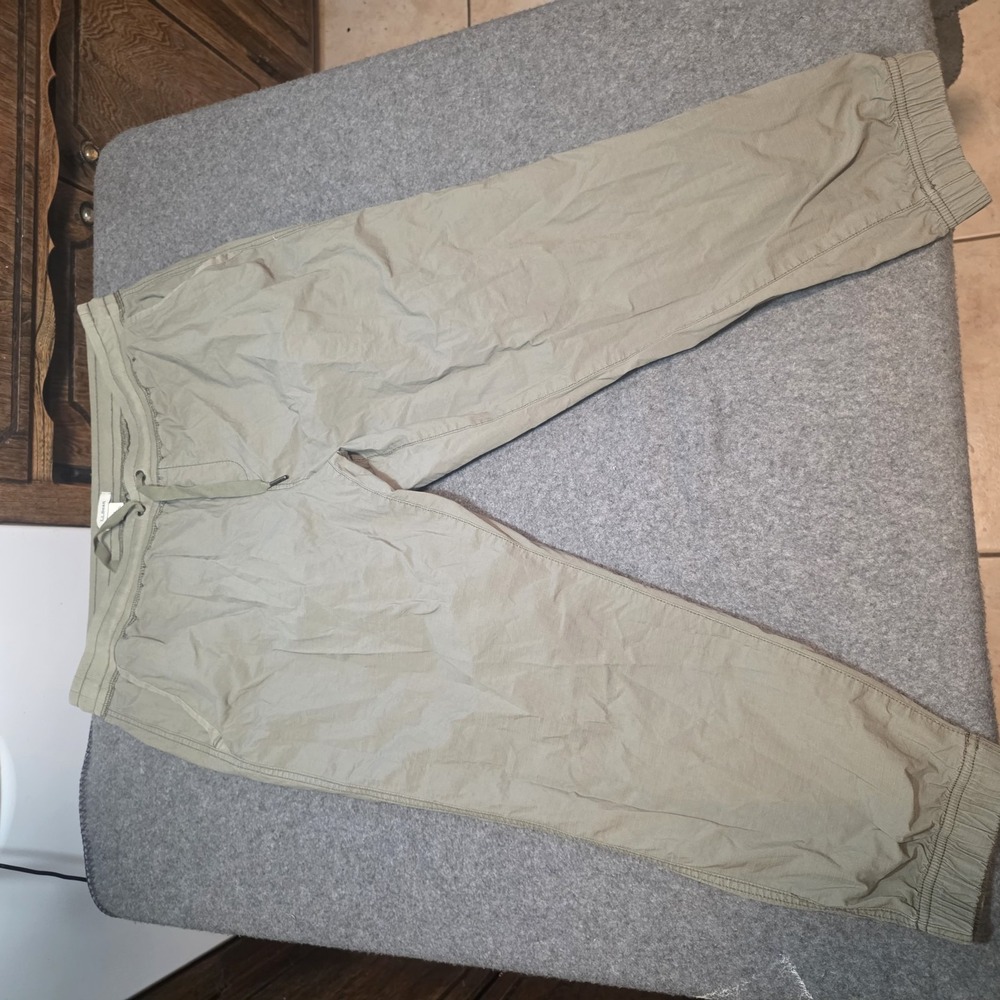 LL Bean Olive Green Jogger Pants L PET Womens C2